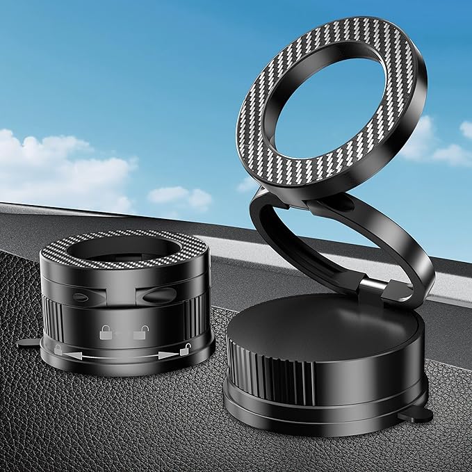 Latest Upgraded Suction Cup Phone Mount Nano Gel 360°Phone Stand Vacuum - Image 7