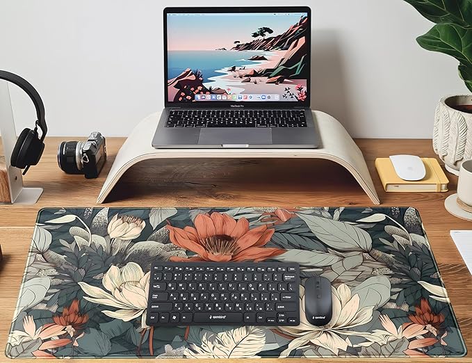 Vintage Floral Desk Mat XXL Large Gaming Mouse Pad Extended Desk Pad, Tropical - Image 5