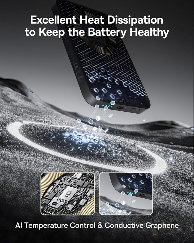Baseus for MagSafe Portable Charger, 10000mAh Wireless Magnetic Power Bank - Image 5