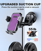 Universal Car Phone Holder for Dashboard Windshield, Hands Free Phone Mount for - Image 4