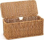 Handmade Cable Management Box, Imitation Rattan Cord Organizer Cord Hider Box - Image 7