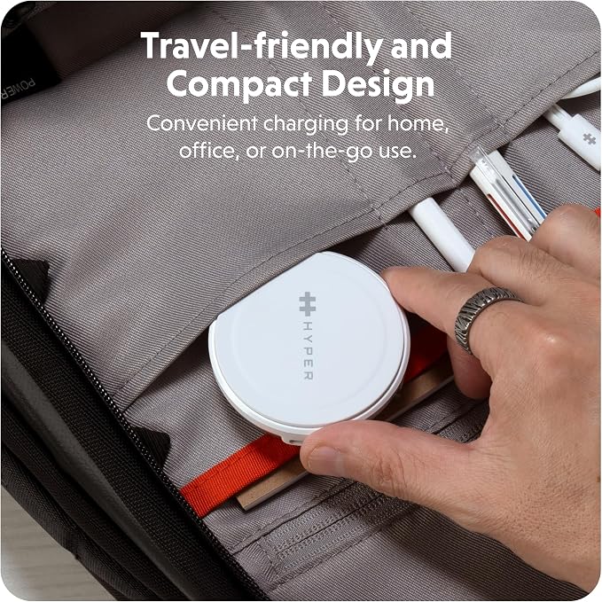 HyperJuice 2-in-1 Wireless Charger Qi2 Magnetic Stand — Fast Wireless Charger - Image 6