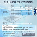 VINTEZ Magnetic Blue Light Screen Protector Compatible - Image 9