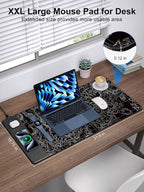 TopMade Mouse Pad with 15W Fast Wireless Charging, 31.5"x15.75" XXL Large - Image 3
