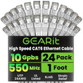 GEARit Cat 6 Ethernet Cable Cat6 Network Patch, Snagless Cord, Internet by GEARit