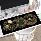 Aesthetic Celestial Desk Mat Vintage Flowers Desk Pad Large Mouse Pad Gaming - Image 4