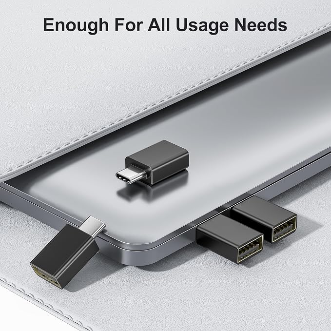 Elebase USB C to USB 3.0 Adapter 4 Pack, Type C Thunderbolt 4 to USB Converter - Image 6