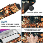 Gaming Desk Pad Large Extra Length Tokyo Japan Mouse Pad Keyboard Laptop - Image 2