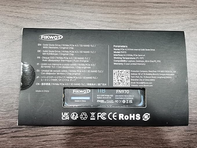FN970 2TB M.2 2280 PCIe Gen4 x4 NVMe 1.4 Internal Solid State Drive - Image 10