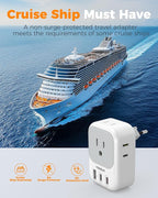 TESSAN European Travel Plug Adapter 3 Pack, PD 20W Type C Power Adaptor - Image 7