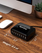 USB Charger Station, SUPERDANNY 8-Port Desktop Charging Station - Image 5