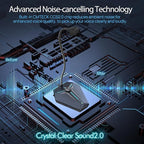CMTECK Computer Microphone, G006Plus USB Desktop Condenser PC Laptop Mic - Image 3