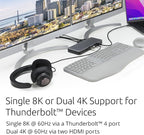 Kensington SD5768T EQ Thunderbolt 4 Docking Station, Dual 4K@60Hz via HDMI/TB4 - Image 4