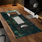 Green Plant Desk Pad Gaming Pad Extra Large Desk Mats Full Desk Mouse Pad XXL - Image 2