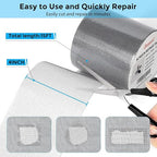 Grey Window Screen Repair Tape, 4 in X 15 FT Screen Repair Kit - Image 2