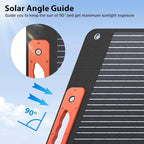 120W Portable Solar Panels for Power Station, Solar Angle Guide, - Image 2