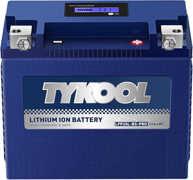 TYKOOL YTX20L-BS/YTX20HL/YB16CL-B High Performance LiFePO4 Lithium Motorcycle by TYKOOL