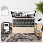 Large Mouse Pad Abstract Marble Gaming Desk Pad Computer Keyboard Non-Slip - Image 4