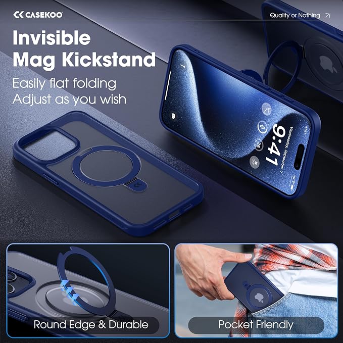 CASEKOO Designed for iPhone 15 Pro Max Case - Image 3