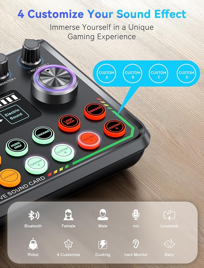 SINWE Podcast Equipment Bundle, Audio Interface - Image 3