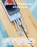 Charmast Portable Charger with Built in Cables, Power Bank with Cords Wires - Image 2