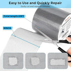Grey Window Screen Repair Tape, 3IN X 20FT Screen Repair Kit - Image 3