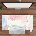 Boho Pastel Painting Mouse Pads, Abstract Mousepad XXL, Extended Mouse Pad - Image 4
