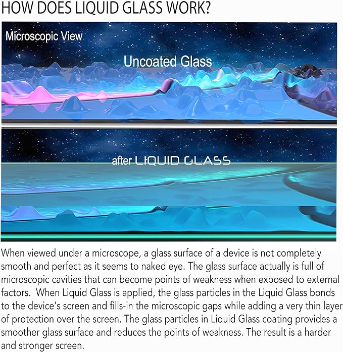 LUVVITT Liquid Glass Screen Protector Scratch and Shatter Resistant Wipe On - Image 3