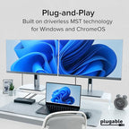 Plugable USB-C Docking Station Dual 4K 60Hz HDMI, 65W Charging, Gigabit Ethernet - Image 7