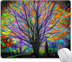 Spring Life Tree Custom Design Square Waterproof Non-Slip Rubber Base Mouse Pad by DUADELI