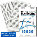 Premium Wire Marker Book for Cable Management, Vinyl-Coated, High-Tack Adhesive by Unknown