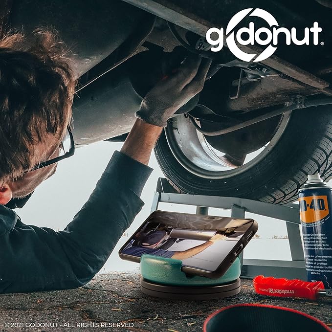 GoDonut – Phone Stand 360 Swivel – Cell Phone Holder + iPad Stand Desk Organizer - Image 5