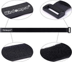 20 Pack Hook and Loop Reusable Fastening Cable Tie Down Straps by Wisdompro - Image 5