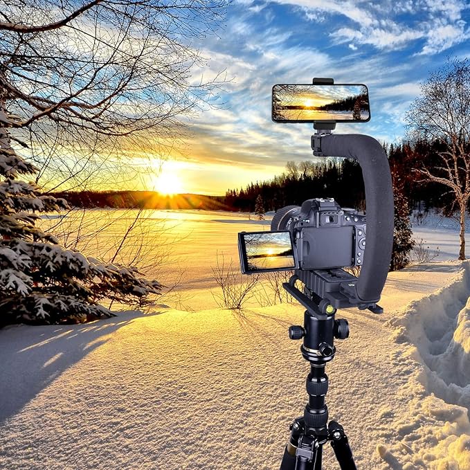 3-Shoe DSLR/Mirrorless/Action Camera Camcorder Phone Stabilizer Expansion Cage - Image 3