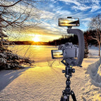 3-Shoe DSLR/Mirrorless/Action Camera Camcorder Phone Stabilizer Expansion Cage - Image 3