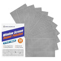 KING MOUNTAIN 10 Sheets Black Window Repair Patches, 58 in Repair Kit by ForABetterHomeLife