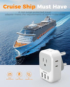 Type M Adapter for South Africa Plug 2 Pack, TESSAN South Africa Power Adapter - Image 6