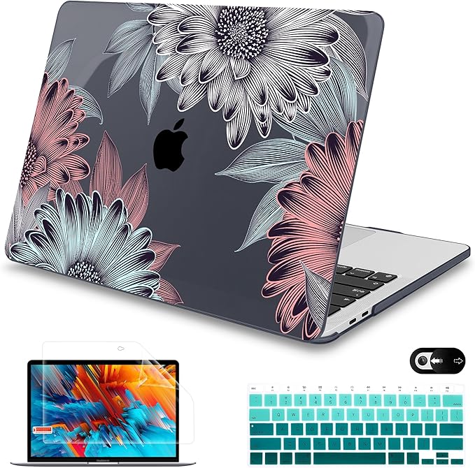 Mektron for MacBook Air 13 Case A1466/A1369, Snap-on Plastic Hard Shell Cover by Mektron