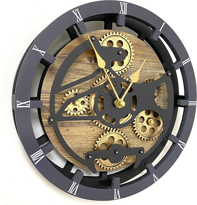The Gears Clock Desk Clock 10 inches - Image 2