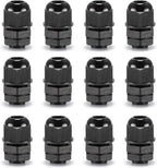 QILIPSU 12pcs 1/4" NPT Cable Gland Waterproof IP68 Nylon Cable Pass Through by QILIPSU