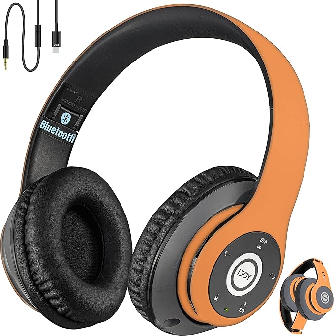 iJoy Bluetooth Headphones Over Ear, Wireless and Wired Foldable Headset by iJoyBrand