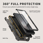 Tongate for Z Fold 6 Case with Ring Stand, Built-in S Pen Holder & HD Glass - Image 6