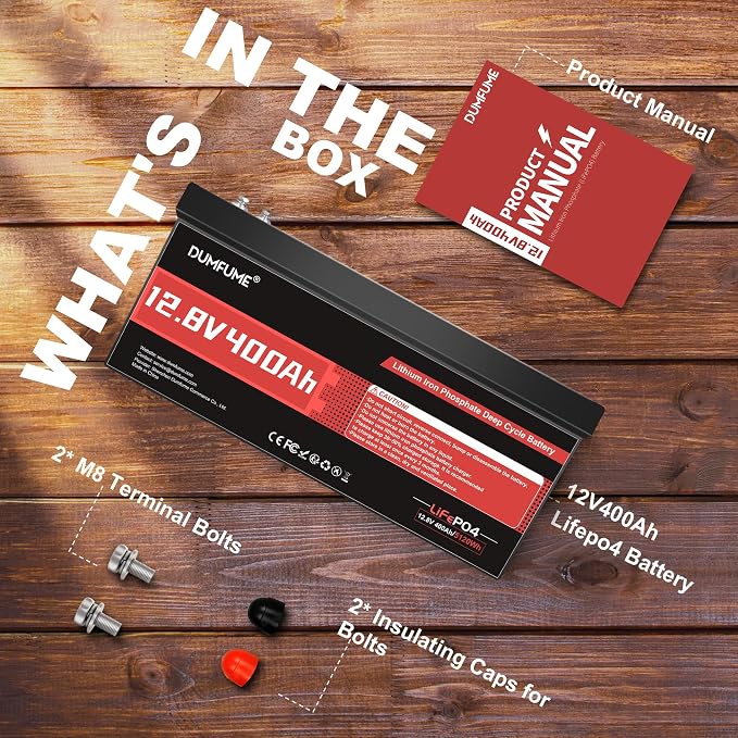 12V 400Ah LiFePO4 Battery 5120Wh Rechargeable Lithium Iron Phosphate Battery - Image 6