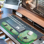 2-in-1 Ergonomic Set, Wave Keyboard Wrist Rest and Massage Slope Mouse Pad - Image 5