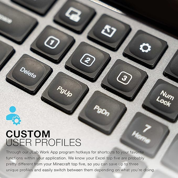 JLab, Wireless Keyboard, USB Dongle, 108 Keys - Image 4