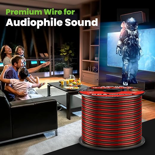 14 Gauge Car Speaker Wire, GearIT Pro Series Copper Clad Aluminum CCA 14 AWG - Image 8