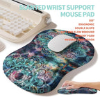 2-in-1 Ergonomic Set, Wave Rise Keyboard Wrist Rest and Massage Bulge Slope - Image 3