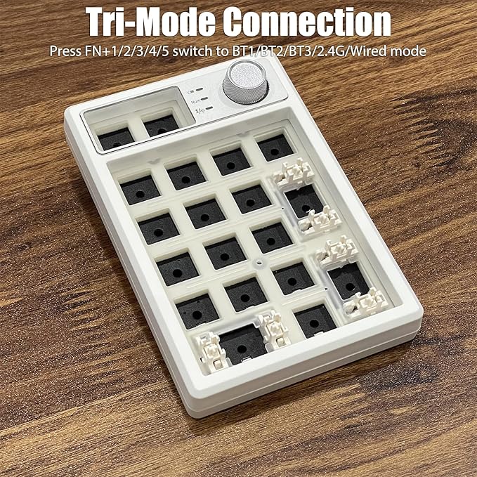 Wireless Mechanical Numpad Barebones Kit, Gasket Programmable Macro Numeric - Image 3