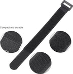 12 Pack 1 x 12 Inches Hook and Loop Reusable Fastening Cable Tie Down Straps by - Image 4