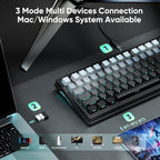 RedThunder K95 Wireless Mechanical Keyboard, TFT Screen & Knob, Trip-Modes - Image 4